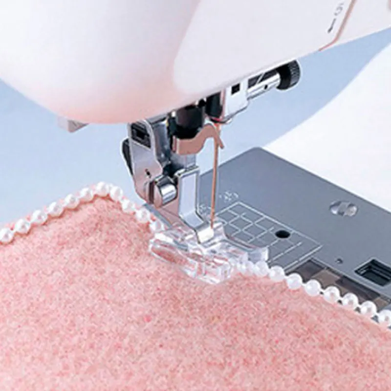 Pearls and Sequins Sewing Knit Wear Machine Spool Presser Fabric Foot