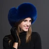 Winter Warm Ladies 100% Real Raccoon Fur Hat Russian Real Fox Fur Bomber Hat With Ear Flaps For Women ► Photo 3/6