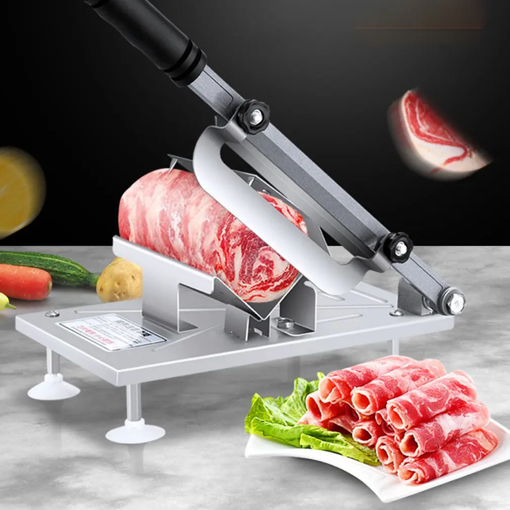 

Hot Kitchen Tools Household Lamb Beef Slicer Frozen Meat Cutting Machine Vegetable Mutton Rolls Cutter Meat Slicer