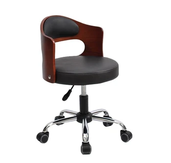 

Solid wood chair, small modern computer student studio, swivel chair