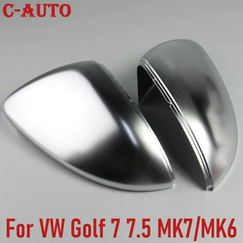 

C-Auto Matt Chrome Side Mirror cap Cover for Volkswagen Golf 7 7.5 MK7/MK6 Lamando Sportsvan Touran L