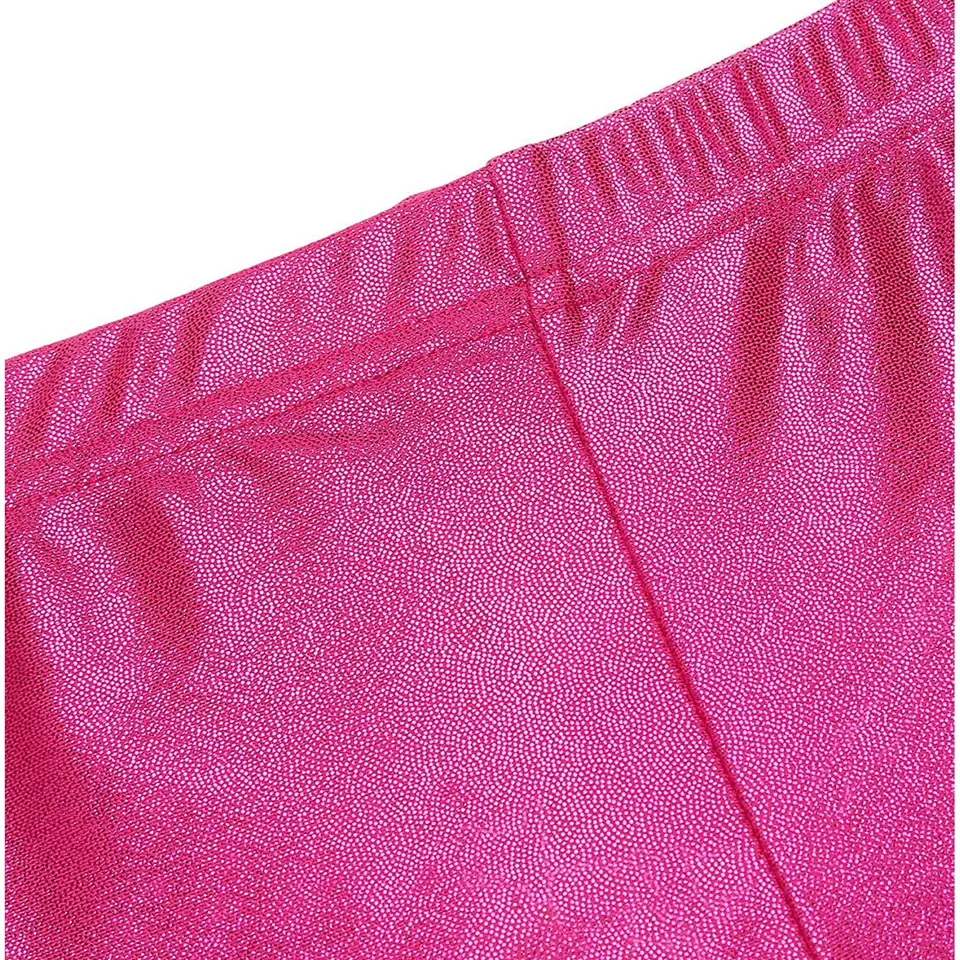 Short Brillant Paillettes Pour Fille - Danse, Ballet, Gym, 92% Polyester 8% élasthanne, Taille 120-140