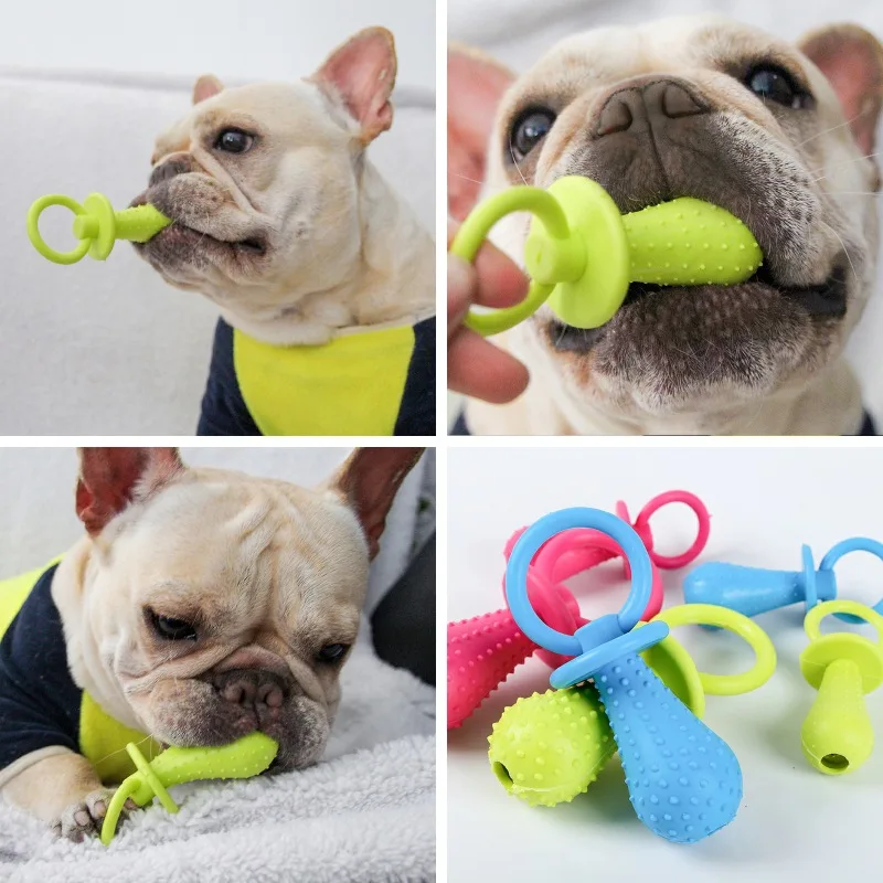 

1Pc Rubber Nipple Dog Toys For Pet Chew Teething Train Cleaning Poodles Small Puppy Cat Bite Best Pet Dogs Supplies