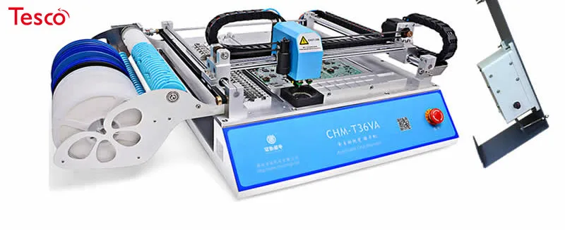 

SMT Production line: CHMT36VA SMT Pick and Place Machine + vibration feeder + 3040 Stencil Printer + Reflow Oven T962A