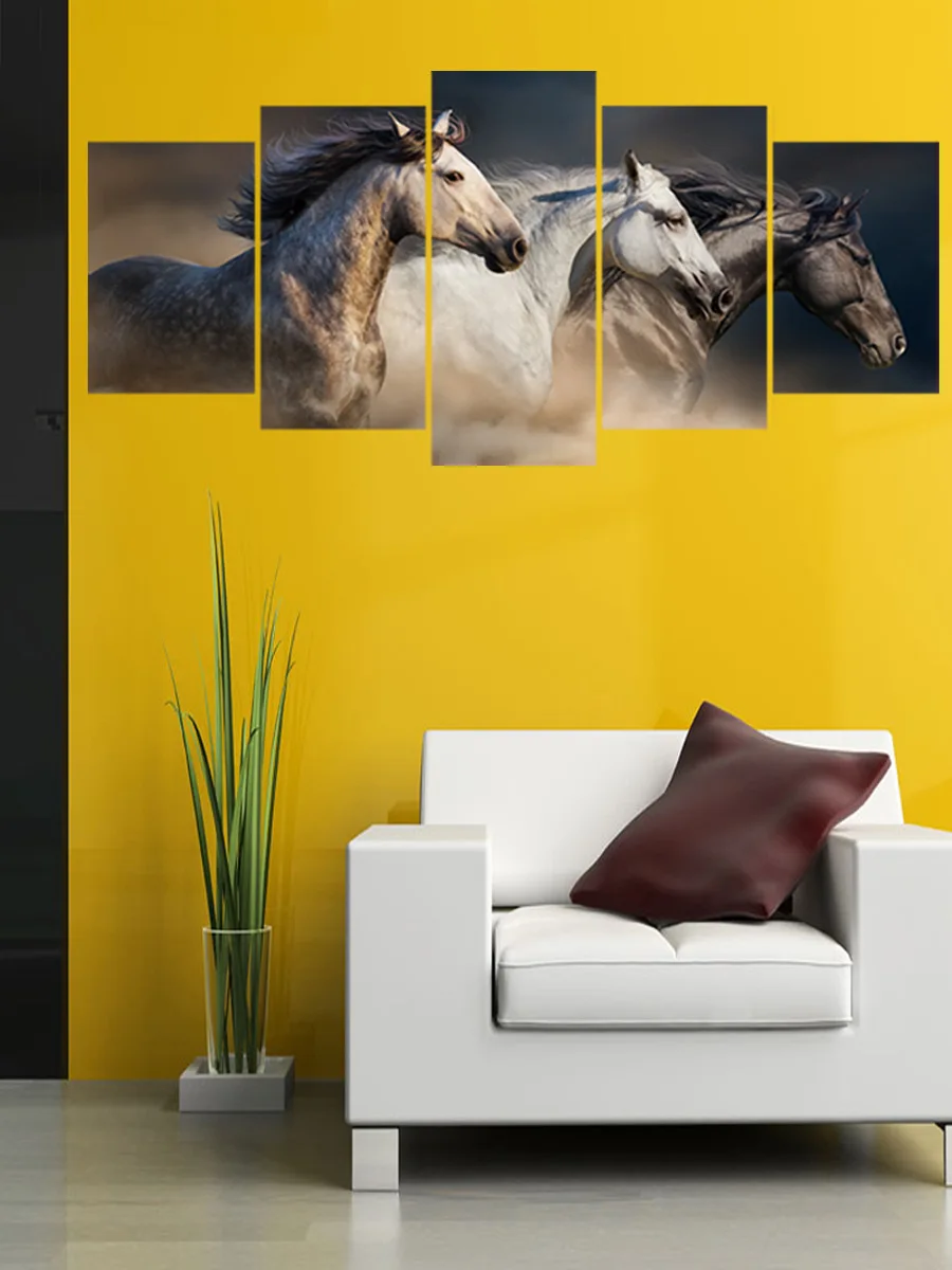 Qt015 Horse Running New Style Combination Creative Wall Stickers Decoration Cool Wall Stickers Customizable Wholesale
