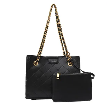 

2 pieces fashion large capacity PU leather Women's shoulder bag bolsos para mujer bags for women 2020 purses and handbags