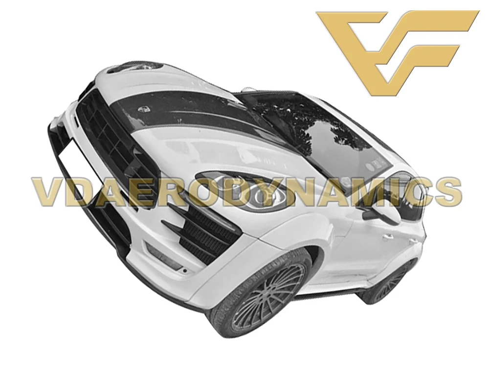 Подходит для 14-18 Porsche Macan Turbo VAD-PD комплект всего тела передний бампер задний губы диффузор боковые юбки крыло вспышки