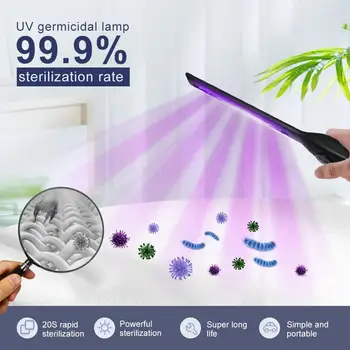 

Disinfection Handheld UV Germicidal Lamp Portable UV Sterilizer Vehicle Sterilization Small Household Disinfection Stick 270-280