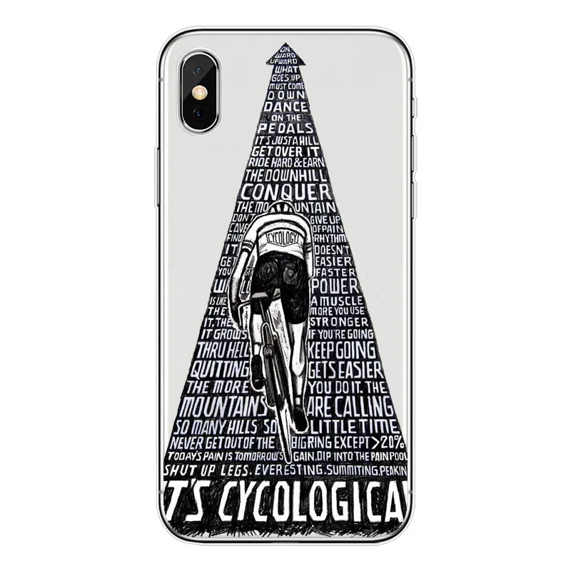 Удивительный горный велосипед спортивный велосипед Мягкий ТПУ чехол для телефона iPhone 11 Pro MAX 8 7 plus 6 6S Plus 5 5S SE XR X XS MAX Coque Shell