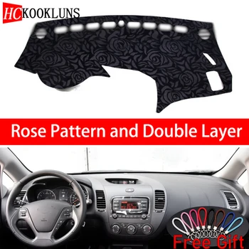

Rose Pattern For Kia K3 2013 2014 2015 2016 2017 Dashboard Cover Car Stickers Car Decoration Car Accessories Interior Car Decals