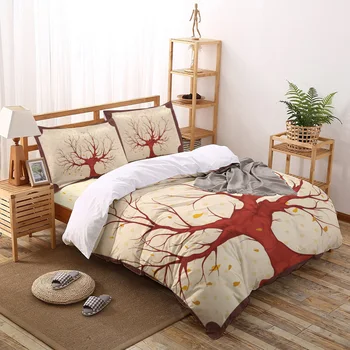 

Deciduous Tree Branches Bedding Set Four sets of customized bed sheets Bedding Sets Bedding Set Luxury