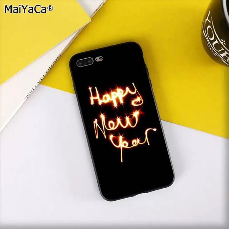 A14 Чехол для телефона MaiYaCa Cheers, золотой, розовый, год, черный, мягкий чехол для iPhone 11 pro XS MAX 8 7 6 6S Plus X 5 5S SE XR - Цвет: A14