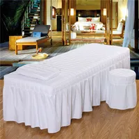 1pcs Bed Sheet Only Solid Beauty Salon Massage Table Bed Mattress Skin-Friendly Massage SPA Bed Full Cover with Hole 5 Sizes 4