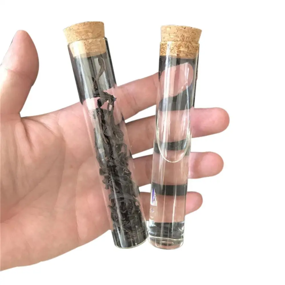 50pcs/lot 22*120mm 30ml Transparent Clear Bottles With Cork Stopper Food Grade Glass Vials Jars Storage Bottles Test Tube Jars 3