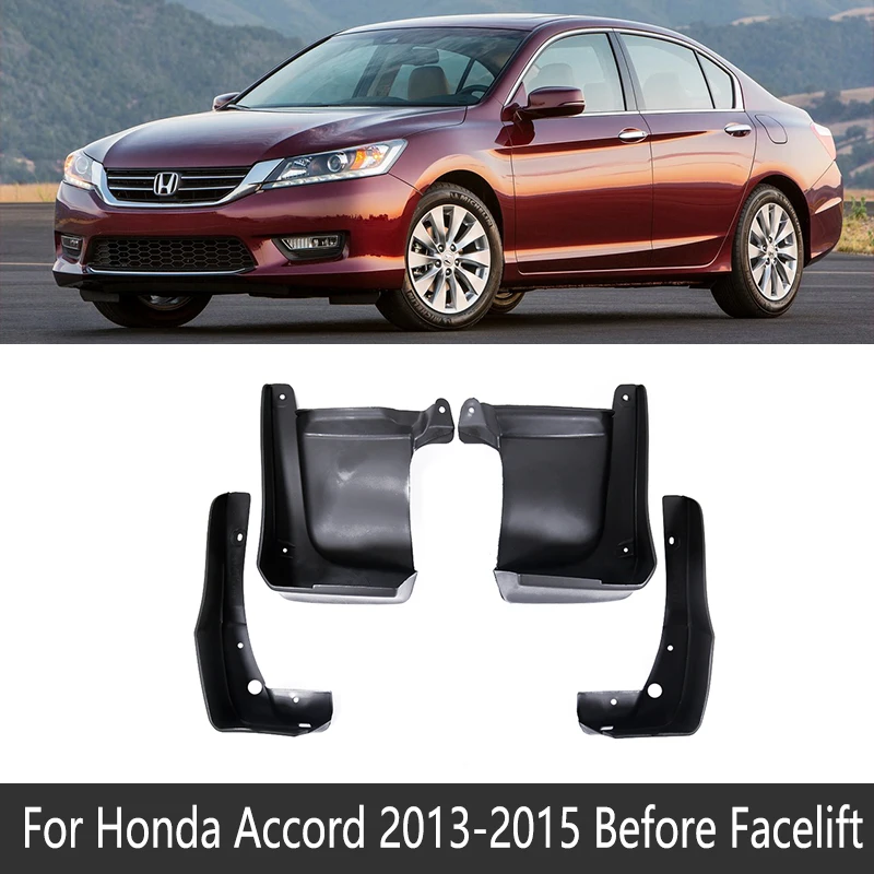 Mud flaps splash fenders mud guards 4pcs for Honda Accord 9th Sedan