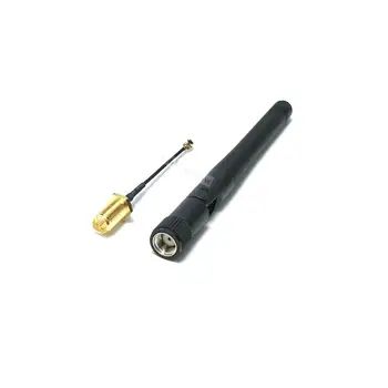 

10 pcs RF Coaxial Mini 2.4Ghz 2.5dbi RP SMA Male WIFI module antenna with RP-SMA Female to Ipex Cable Connector