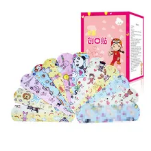 

100PCs Waterproof Breathable Cute Cartoon Band Aid Hemostasis Adhesive Bandages First Aid Emergency Kit For Kids Children