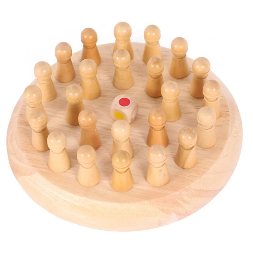 Детская Деревянная шахматная палочка с памятью, 3D головоломка, вечерние игрушки, игровая доска для раннего развития, цветная Когнитивная способность, деревянная игрушка для детей