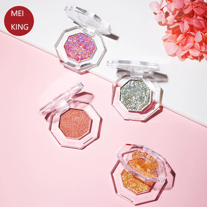 

MEIKING Single Color Eyeshadow Palette Matte Shimmer Sequins Pigment Long-lasting and Waterproof Eye Makeup Natural Nude Color