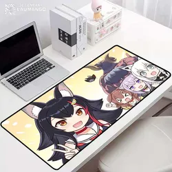 Hololive gamer teclado almofada antiderrapante tapete de jogos mouse teclados acessórios para computador tapetes mousepad empresa mausepad anime