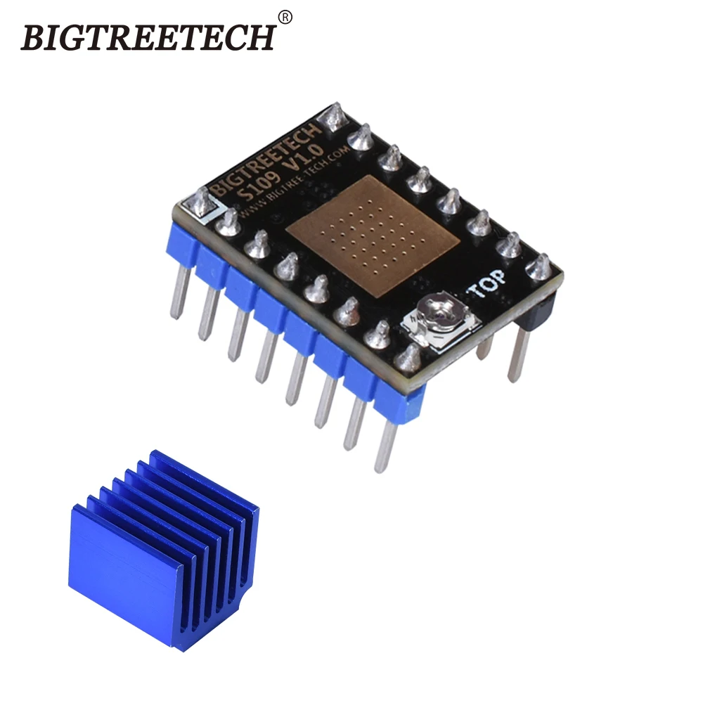BIGTREETECH Stepstick S109 V1.0 Драйвер шагового двигателя с Heasink TB67S109 3D-принтер часть для SKR V1.3 3d принтер плата управления