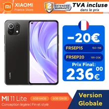 Global Version Xiaomi Mi 11 Lite 6GB 128GB  Smartphone Snapdragon 732G 6.55" AMOLED Display 64MP Rear Camera 4520mAh 33W NFC