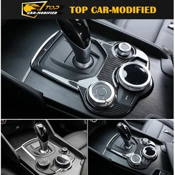 

Free shipping prevent scratching accessories ABS/ABS chrome central control panel decorative patch for Alfa Romeo Giulia/Stelvio