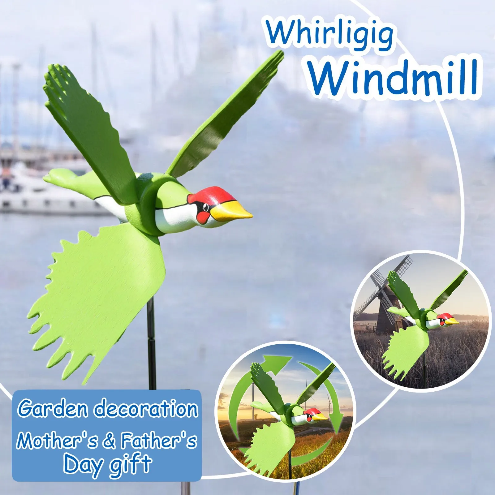 Rotierenden Möwen Windmühle Garten Dekoration Im Freien Wind Spinner