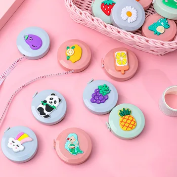 

1 PC Kawaii Fruit Animal Ruler Portable Fashion Retractable Ruler For Kids School Office Stationery Supplies