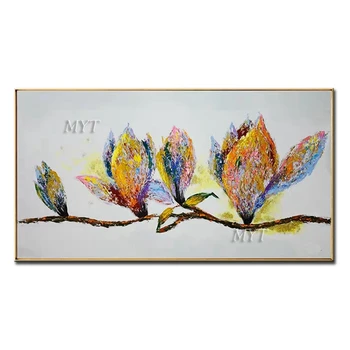 

Colorful FlowerAbstract Handpainted Beautiful Oil Painting On Canvas Wall Art Home Decor Picture Modern Unframe 100% Handpainted