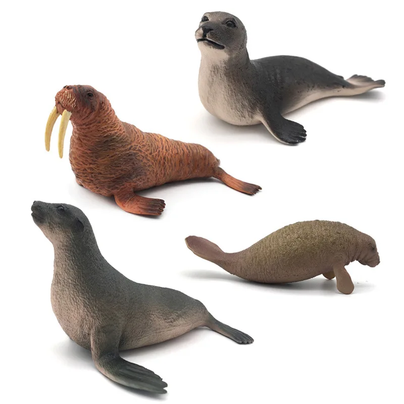 

Model Ocean Animal Toys Solid PVC Seals Sea Lions Manatee Walrus Model Toy Manufacturers Direct Selling