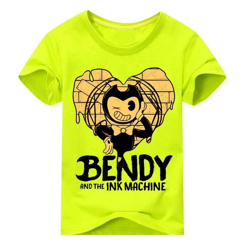 J Children Summer Kids Clothes T shirt Boy Infant Tee for Boys Girls Tops Toddler T-shirts Bendy Short Sleeve T-Shirt - Цвет: J