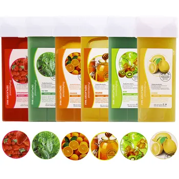 

100g Strawberry Roll On Hot Depilatory Wax Cartridge Heater Waxing Hair Remove Honey Depilatory Wax Cartridge Hair Removal Cream