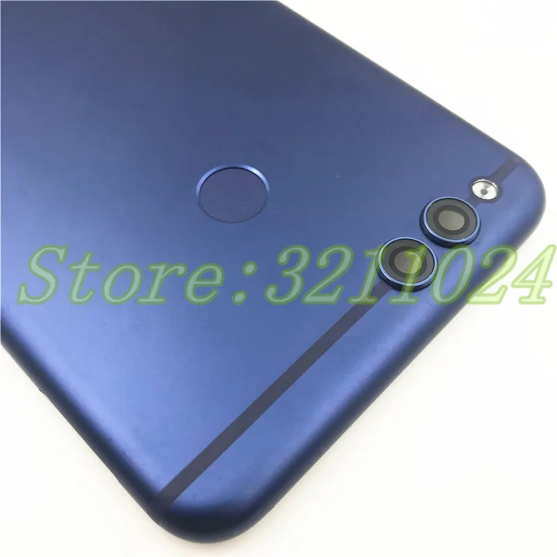 Металлическая задняя крышка для Huawei Honor 7X Φ корпуса аккумулятора + отпечаток
