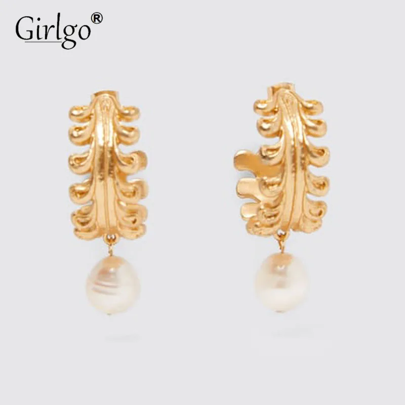 Женские Висячие серьги Girlgo Boho ZA винтажные металлические геометрические