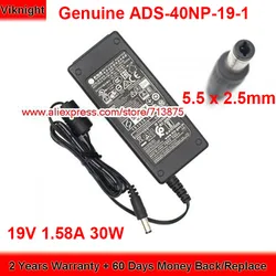 Carregador para HP 23ER Display 22EP 24F Monitor de alimentação, ADS-40NP-19-1 19030E, 19V 1.58A Adaptador AC, genuíno