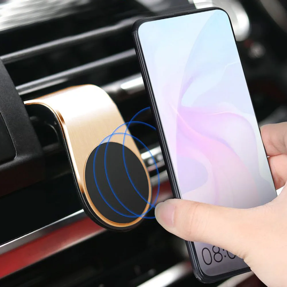 Универсальный магнитный автомобильный держатель для телефона для iPhone, магнитное крепление, вращение на 360 градусов, автомобильный держатель для телефона в автомобиле, вентиляционное отверстие