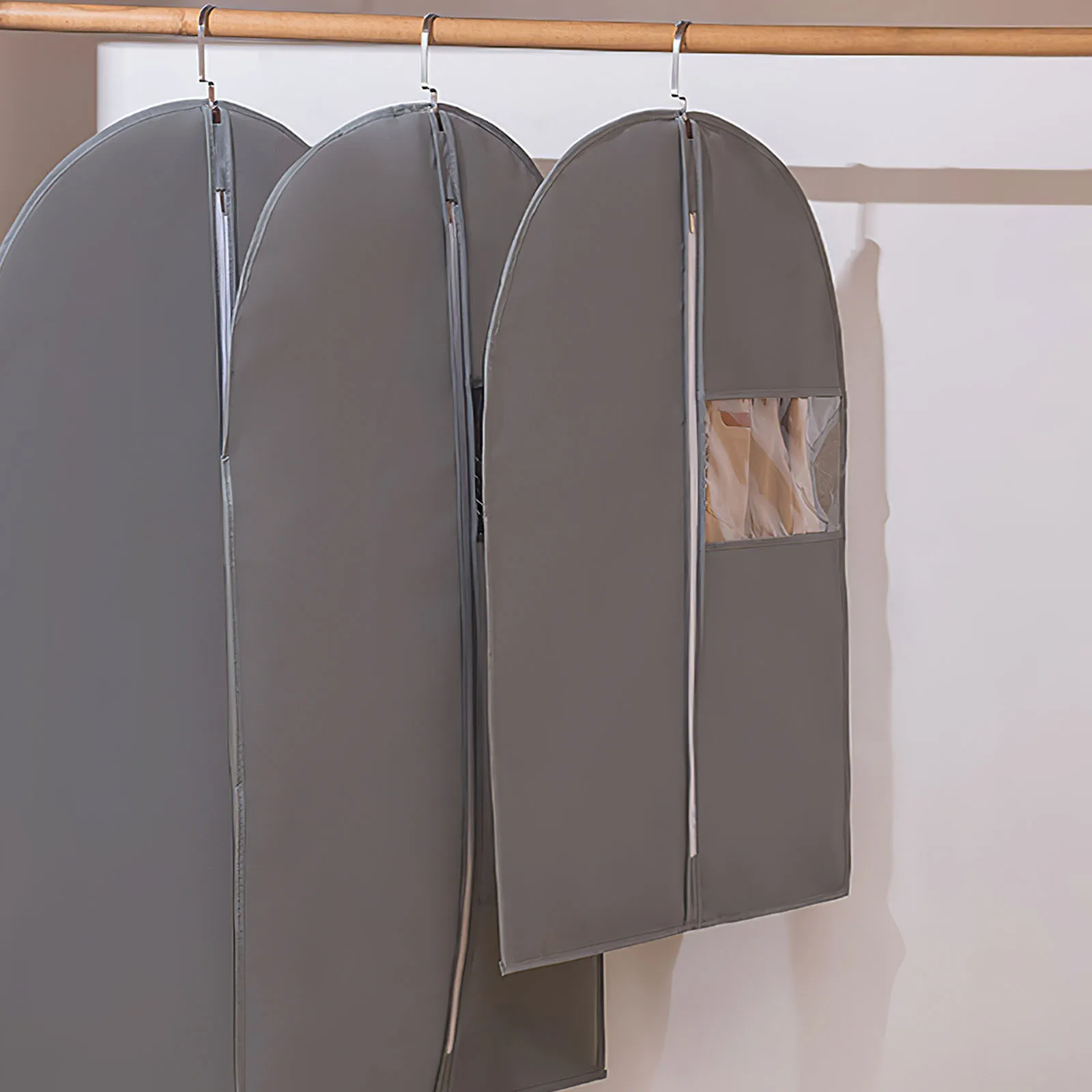 Lot De 2 Housses Anti-Poussière En Soie Avec Cordon - 50x40cm - Pour Sacs à Main, Chaussures, Accessoires - Noir