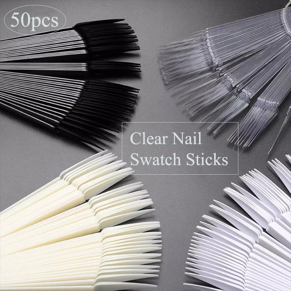 clear nail swatch sticks