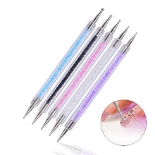 

Nail Pen Acrylic Double-head Point Drill Crayon Nail Art Dotting Tools Diamond Embroidery Point Drill Pen Nail Art Accessories