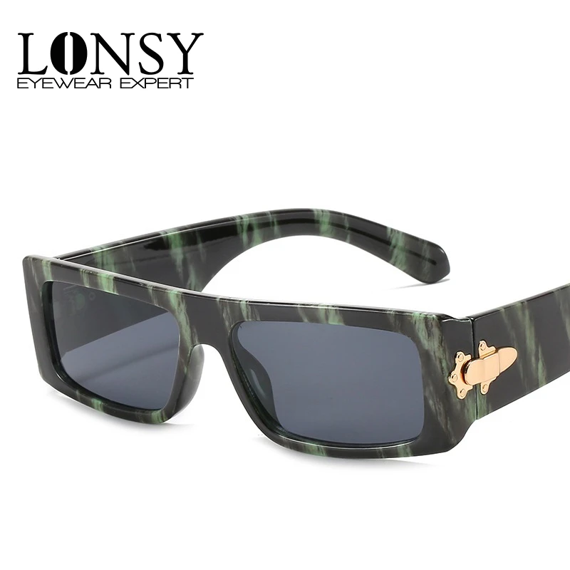 

LONSY Classic Retro Sunglasses Women Brand Designer Square Frame Sun Glasses Ladies Ocean Lens Sunglasses Oculos UV400
