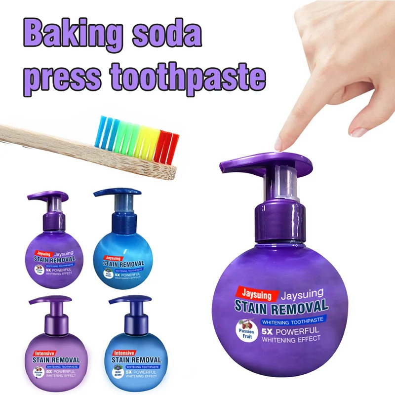 

Intensive Stain Remover Whitening Toothpaste Anti Bleeding Gums with Toothbrush for Brushing Teeth VJ-Drop