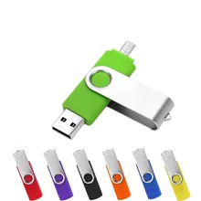 Акция! OTG USB флэш-накопитель 32 ГБ 16 ГБ 8 ГБ USB 2,0 портативный флэш-накопитель высокоскоростной 4 Гб 2 Гб 1 Гб металлический флешка