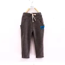 Новинка года; зимние хлопковые плотные бархатные брюки с вышивкой в Корейском стиле для мужчин и женщин