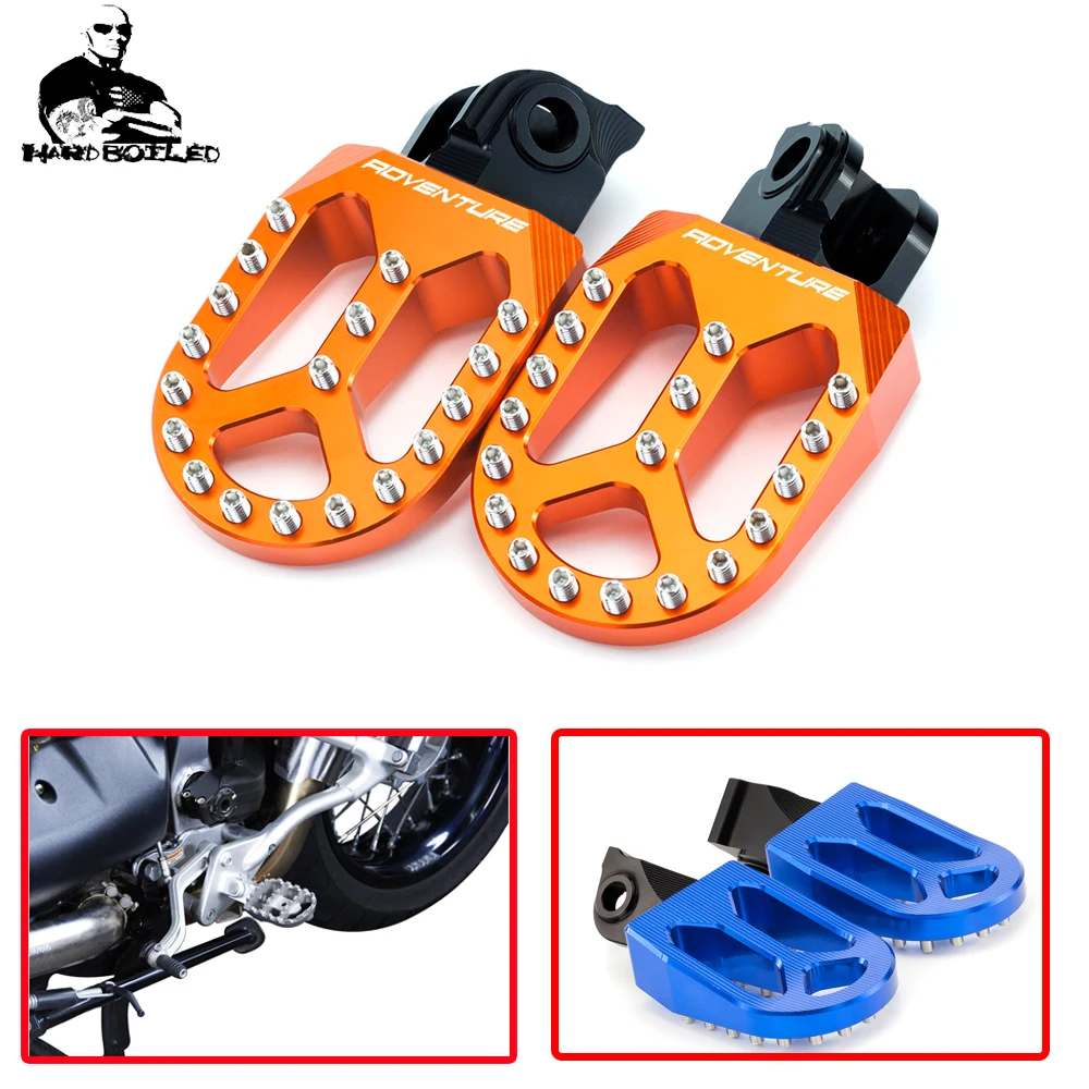 Footpegs Foot Rest Pegs Pad For KTM 790 950 990 1050 1190 1290 어드벤처/R 950 슈퍼 엔듀로/R 핏 먼지 모터 바이크