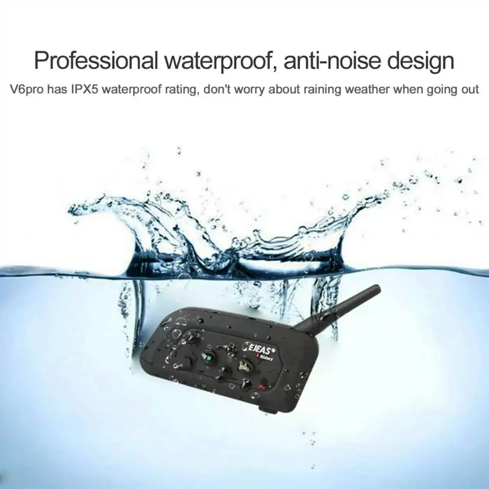 EJEAS V4 Pro Интерком Мото шлем Bluetooth гарнитура 850 мАч 4 человека Cascos Inalambricos динамик