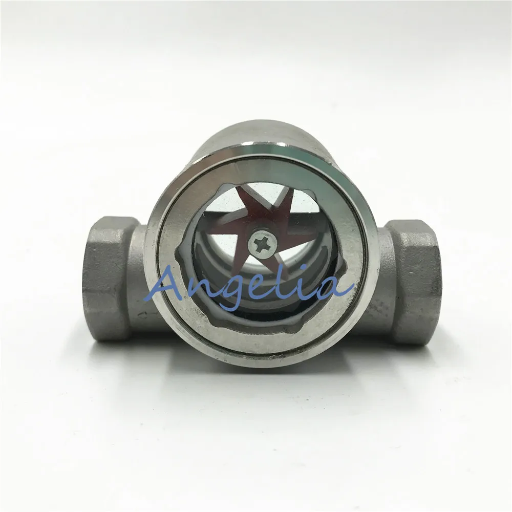 2 Npt Stainless Steel 316 Sight Water Flow Indicator With Frpp Impeller High Temperature Pipe Fittings Aliexpress