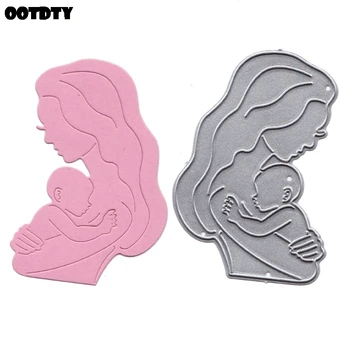 

Mom Baby Metal Cutting Dies Stencil Scrapbooking DIY Album Stamp Paper Card Embossing Decor Craft New Dies for 2020