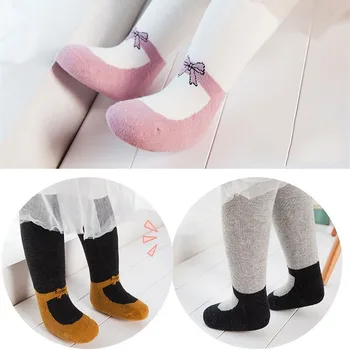 

Winter Warm Baby Tights Toddler Cute Bow Pantyhose Autumn Fashion Infant Stockings Kids Girl Princess Children Ballet Tights