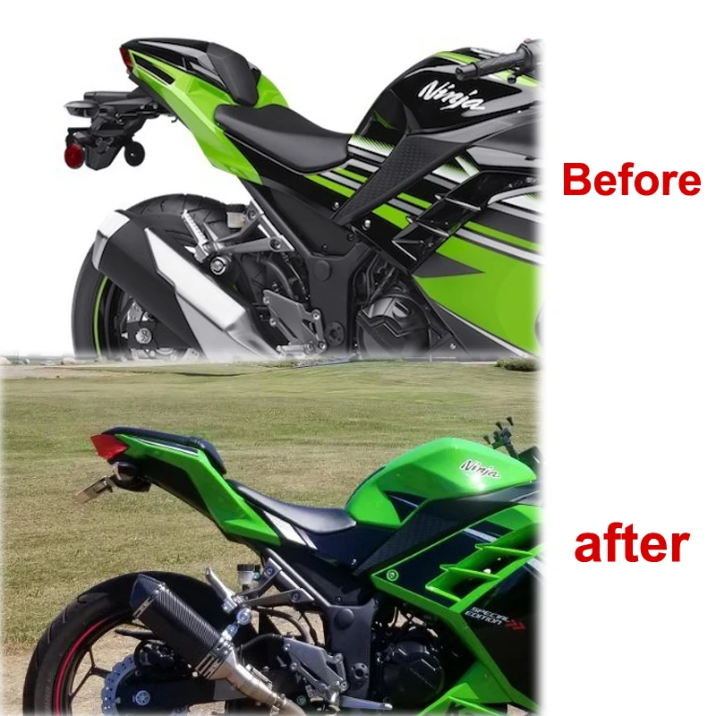 Подходят для Kawasaki Ninja 300 EX300 250 EX250 Z250 Z300 2013 2020 очиститель заднего хвостового крыла